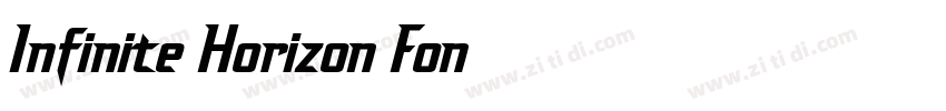 Infinite Horizon Fon字体转换